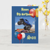 Happy Birthday Son 4X4 Truck Segings Faith Karte (Gelbe Blume)