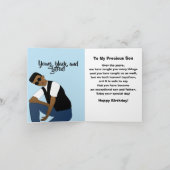 Happy Birthday Son African American Karte (Innenseite)