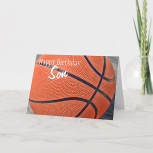Happy Birthday Son Basketball Karte