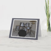 Happy Birthday Son Drums Karte (Rückseite)