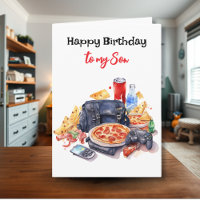 Happy Birthday Son | Gaming und Pizza Vibes