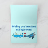 Happy Birthday Son-in-Law Flugzeug Karte (Innenseite)
