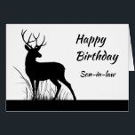 Happy Birthday Son-in-Law Vintag Stag, Deer<br><div class="desc">Herzlichen Glückwunsch zum Geburtstag im Schwiegersohn Vintag Stag,  Hirsche,  Wildtiere,  Natur</div>