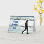 HAPPY BIRTHDAY ***SON*** KARTE (Gelbe Blume)