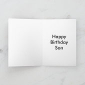 Happy Birthday Son Karte (Innenseite)