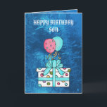 HAPPY BIRTHDAY SON-Karte Karte<br><div class="desc">Spaß beim Design der Geburtstagskarte von Cheryl seslar auf www.digiwebstudio.com,  zurück von Granny</div>