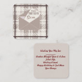 Happy Birthday Son Mitteilungskarte (Vorne/Hinten)