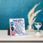 Happy Birthday Son Poem Plaque Fotoplatte (InSitu)