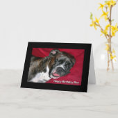 Happy Birthday Son Sleeping Boxer Karte (Gelbe Blume)