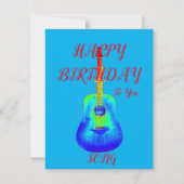 Happy Birthday Song Feiertagskarte (Vorderseite)