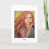 Happy Birthday Song Girl Karte (Rückseite)