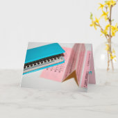 Happy Birthday Song Vintag Electronics Tocard Karte (Gelbe Blume)