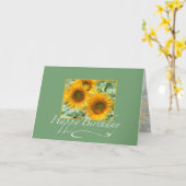 Happy Birthday Sonnenblume Karte (Gelbe Blume)