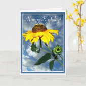 Happy Birthday Sonnenblume Karte (Gelbe Blume)