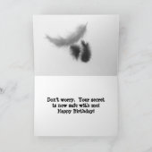 Happy Birthday Spaß Calico Persian Kitty Card Karte (Innenseite)