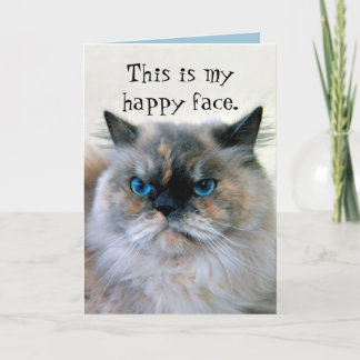 Happy Birthday Spaß Himalayan Persian Cat Karte