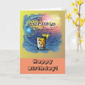 Happy Birthday Spaß - Schraubendreher Rezept Karte (Gelbe Blume)