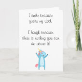 Happy Birthday Spaß Vater Funny Karte (Vorderseite)