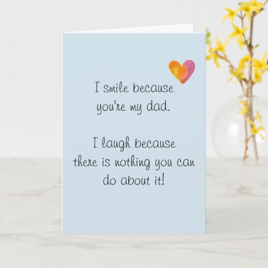 Happy Birthday Spaß Vater Funny Karte (Gelbe Blume)