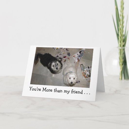 Happy BIrthday Spaß - Welpen Karte (Vorderseite)