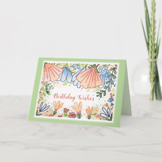 Happy Birthday Special Friend Blume Karte (Vorderseite)