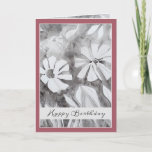 Happy Birthday Special Friend Dankeskarte<br><div class="desc">Schöne handgemalte Blumenkarte. Passen Sie die vordere und die innere Nachricht an.</div>