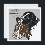 Happy Birthday Special Friend Flat Holiday Card Feiertagskarte<br><div class="desc">Senden Sie Ihrem Hundefreund besondere Glückwünsche zum Geburtstag!</div>