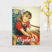 Happy Birthday Special Grandtochter Foto Karte (Gelbe Blume)