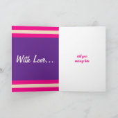 Happy Birthday Special Großtochter Rosa Foto Karte (Innenseite)