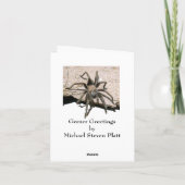 Happy Birthday Spider and Bee Warning Card Karte (Rückseite)