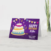 Happy Birthday Spine Candles Chiropractic Card Karte (Vorderseite)