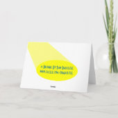 Happy Birthday Spotlight Karte (Rückseite)