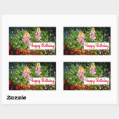 Happy Birthday Spring Flowers #7-2 Stickers (Blatt)