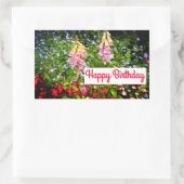 Happy Birthday Spring Flowers #7-2 Stickers (Tasche)