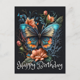 Happy Birthday Spring Schöne Butterfly Collage Feiertagspostkarte