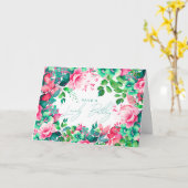 Happy Birthday Spring Summer Garden Floral Karte (Gelbe Blume)