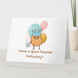 Happy Birthday Spud Potato Funny Geburtstag Karte