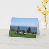 Happy Birthday-St George Bench Karte (Gelbe Blume)