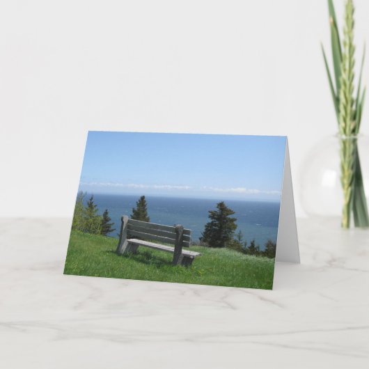 Happy Birthday-St George Bench Karte (Vorderseite)