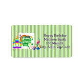 Happy Birthday St. Patrick's Day Address Label Adressaufkleber (Vorne)