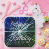 Happy Birthday Starburst Pappteller (Party)