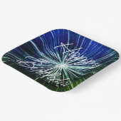 Happy Birthday Starburst Pappteller (Gewinkelt)