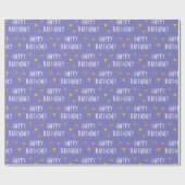 Happy Birthday Stars Geschenkpapier (Flach)