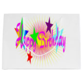 " HAPPY BIRTHDAY " STARTEN GROßE GESCHENKTÜTE (Vorderseite)