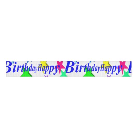 "HAPPY BIRTHDAY" STARTEN RIPSBAND (Vorderseite)
