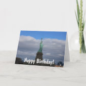 Happy Birthday Statue of Liberty NYC Karte (Vorderseite)