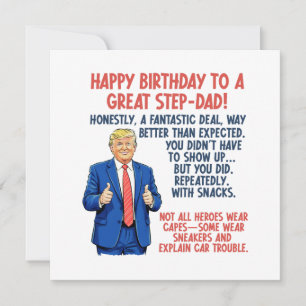 Happy Birthday Stepdad Karte