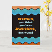 Happy Birthday Stepson Card /Awesome Stepson Card Karte (Gelbe Blume)