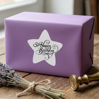 Happy Birthday Stern-Aufkleber