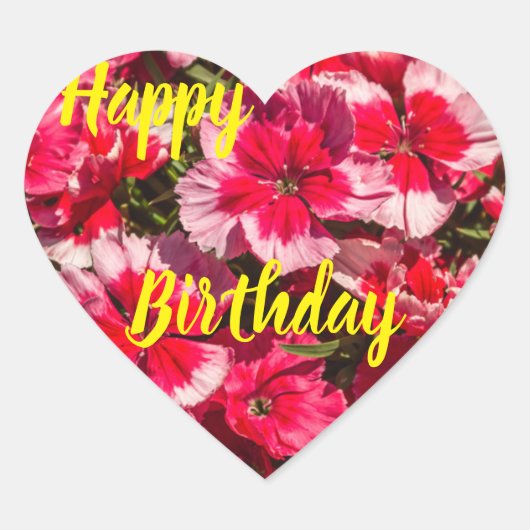 Happy Birthday Sticker (Vorderseite)